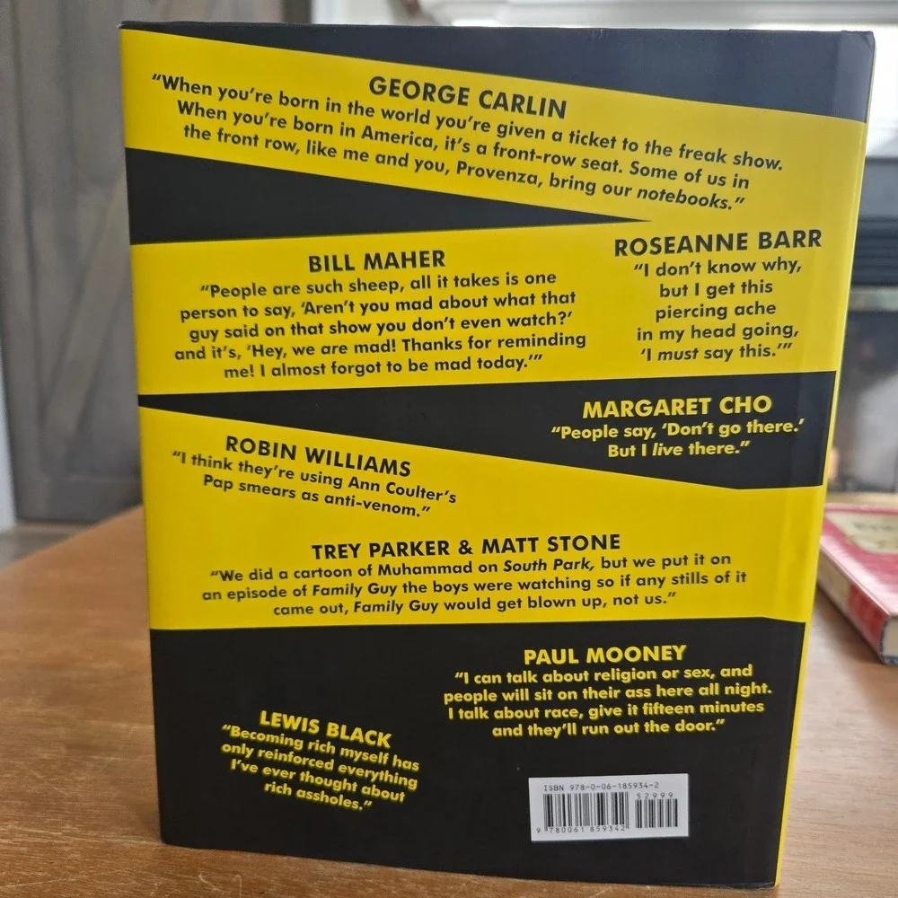 HarperCollins Satiristas Paul Provenza‎ Dan Dion 1st Edition HCDJ Book